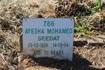 SEEDAT Ayesha Mohamed 1924-1994