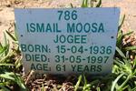 JOGEE Ismail Moosa 1936-1997