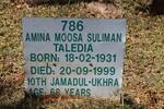 TALEDIA Amina Moosa Suliman 1931-1999