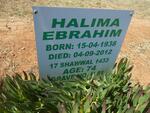 EBRAHIM Halima 1938-2012