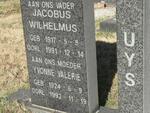 UYS Jacobus Wilhelmus 1917-1991 & Yvonne Valerie 1924-1992