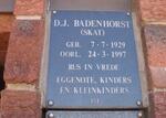 BADENHORST D.J. 1929-1997