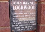 LOCKWOOD John Barnes 1920-1997