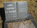 GRANGE, Anna Sophia, le 1929-1999