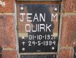 QUIRK Jean M. 1921-1994