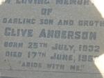 ANDERSON Clive 1932-195?
