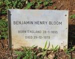 BLOOM Benjamin Henry 1895-1973