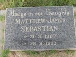 SEBASTIAN Matthew-James 1987-1989