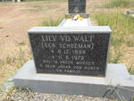 WALT Lily, v.d. nee SCHOEMAN 1898-1979