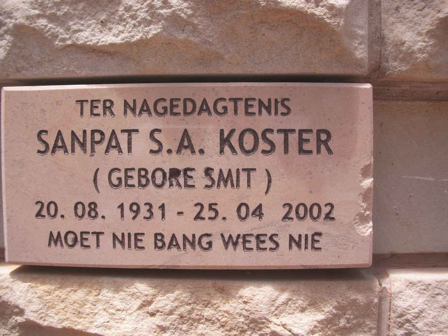 KOSTER Sanpat S.A. nee SMIT 1931-2002