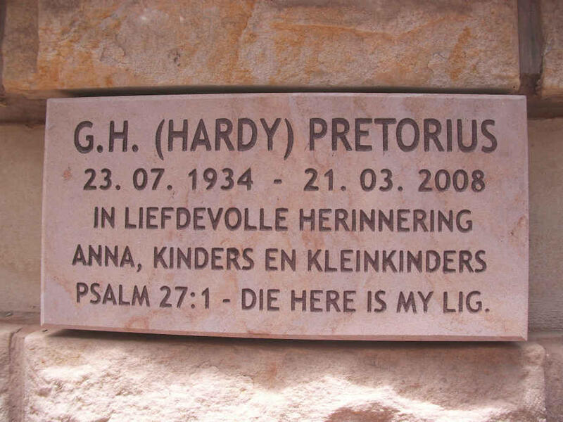 PRETORIUS G.H. 1934-2008