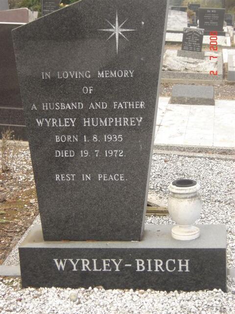 WYRLEY-BIRCH Wyrley Humphrey 1935-1972