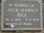 BICK Jack Harold 1910-1972