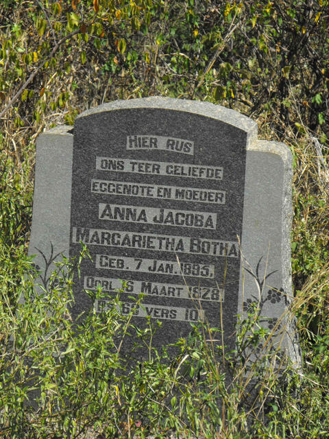 BOTHA Anna Jacoba Margarietha 1895-1928