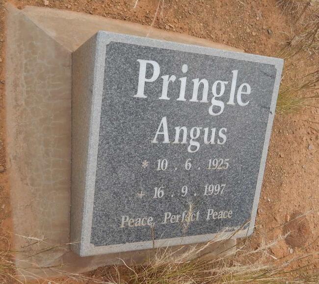 PRINGLE Angus 1925-1997