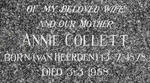 COLLETT Annie nee VAN HEERDEN 1878-1958