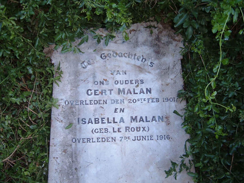 MALAN Gert -1901 & Isabella LE ROUX -1916