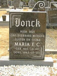 JONCK Maria E.C. 1913-1985