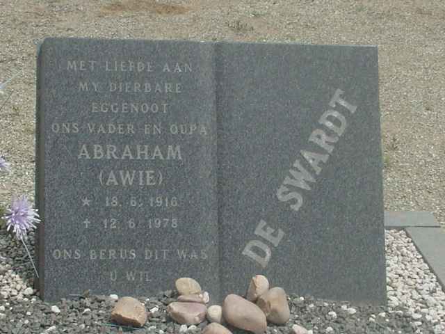 SWARDT Abraham, de 1916-1978