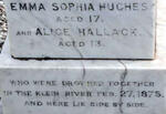 HUGHES Emma Sophia -1875 :: HALLACK Alice -1875
