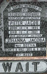 WAIT Pieter Jacob 1885-1962 & Johanna Jacoba BOTHA 1893-1984