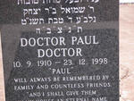 DOCTOR Paul 1910-1998