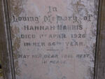 HARRIS Hannah -1926