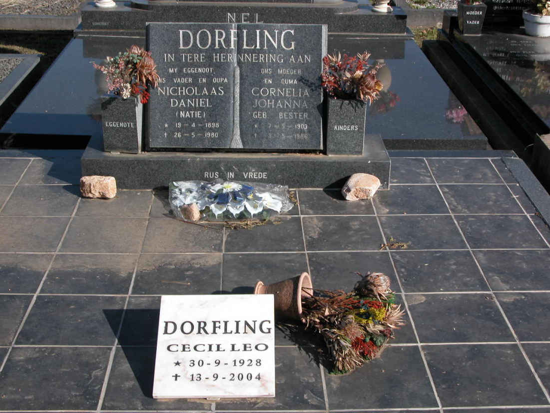 DORFLING Nicholaas Daniel 1898-1980 & Cornelia Johanna BESTER 1903-1986 :: DORFLING Cecil Leo 1928-2004