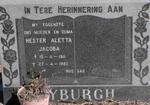 MYBURGH Hester Aletta Jacoba 1911-1982
