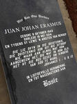 ERASMUS Juan Johan 1943-2014