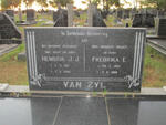 ZYL Hendrik J.J., van 1917-1986 & Fredrika E. 1922-2008