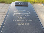 FICK Pieter Ernst 1939-1986