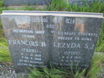 TOIT Francois B., du 1908-1986 & Lezyda S.J. 1914-1973
