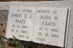 RAATS Ernest S.J. 1895-1965 & Alida M. 1890-1965