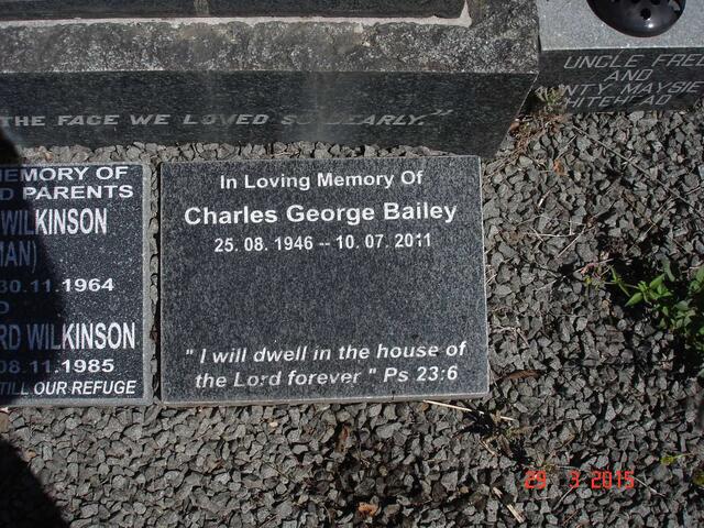 BAILEY Charles George 1946-2011