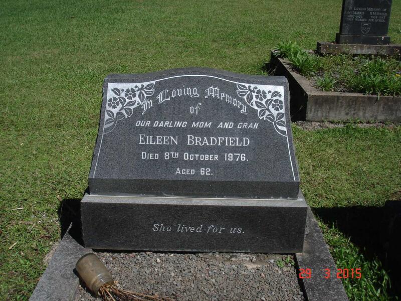 BRADFIELD Eileen -1976
