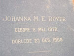 DOYER Johanna M.E. 1872-1965