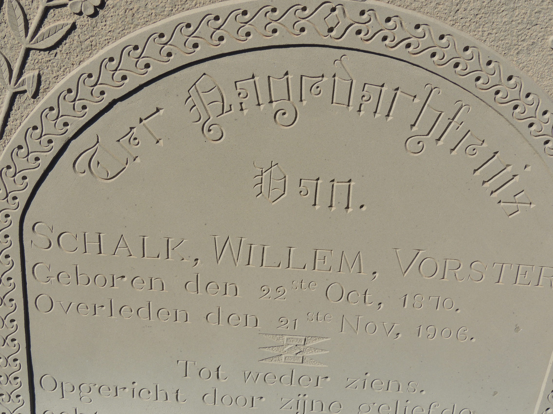VORSTER Schalk Willem 1870-1906