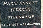 STEENKAMP Marie Annett 1939-2006
