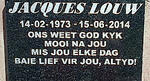 LOUW Jacques 1973-2014