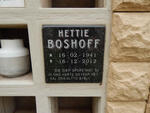 BOSHOFF Hettie 1941-2012
