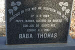 THOMAS Baba 1941-1984