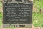 FRYLINCK Dirk Wouter 1886-1950 & Hester Susanna 1894-1968