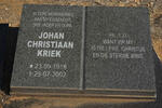 PLOOY Johan Christiaan Kriek, du 1918-2002 & Christina Margaretha DU PLESSIS 1922-2008