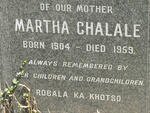 CHALALE Martha 1904-1959