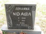 NDABA Johanna 1908-1951