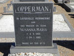 OPPERMAN Susanna Maria 1905-1980