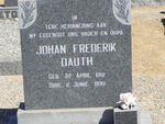 DAUTH Johan Frederik 1912-1990