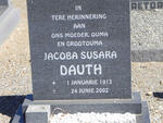 DAUTH Jacoba Susara 1913-2002