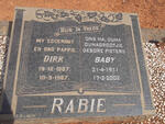 RABIE Dirk 1907-1967 & Baby PIETERS 1911-2002
